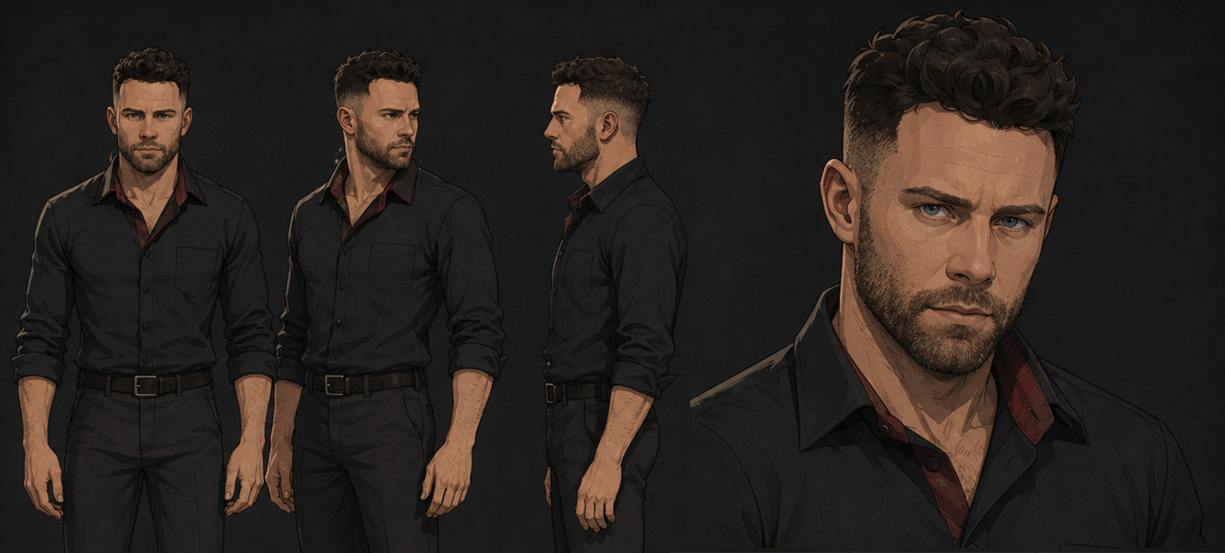 Character sheet for The Protagonist, played by Seth Gamble